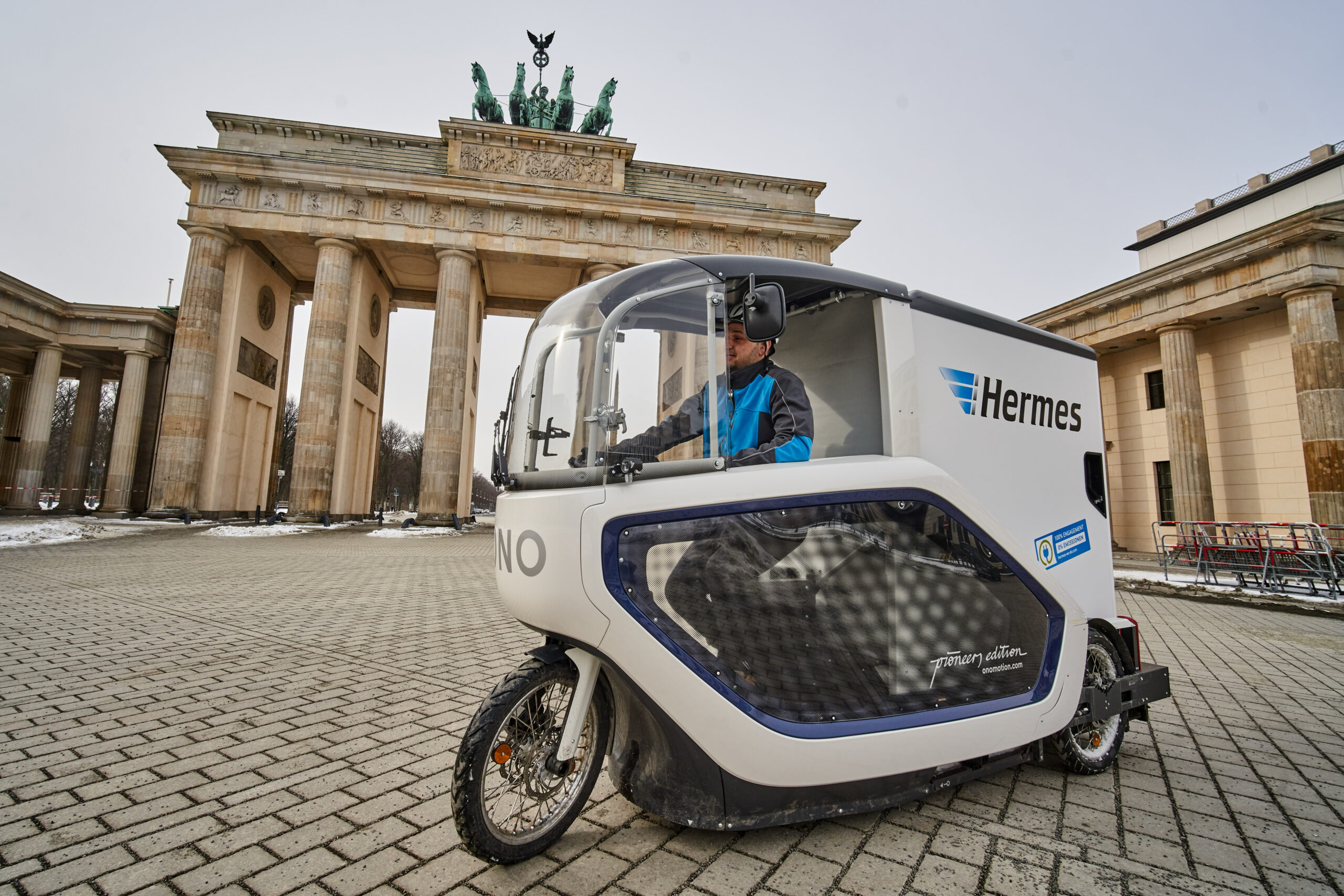 Hermes testet E-Cargo-Bike ONO PAT in Berlin 